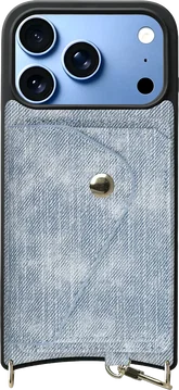AVY Apple iPhone 18 Pro - Classic Kit - Leather Denim Blauw