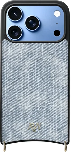 AVY Apple iPhone 18 Pro - Classic Kit - Leather Denim Blauw afbeelding 15