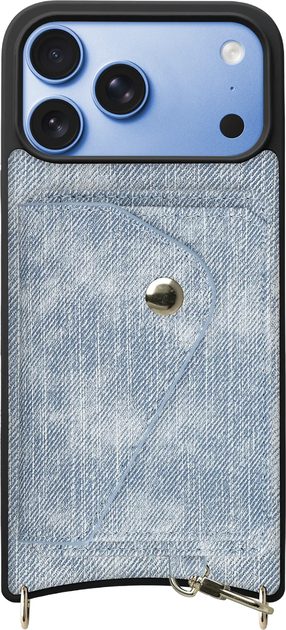 AVY Apple iPhone 18 Pro Max - Classic Kit - Leather Denim Blauw afbeelding 1