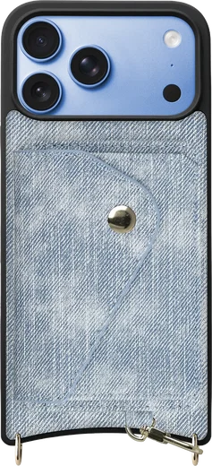 AVY Apple iPhone 18 Pro Max - Classic Kit - Leather Denim Blauw afbeelding 1