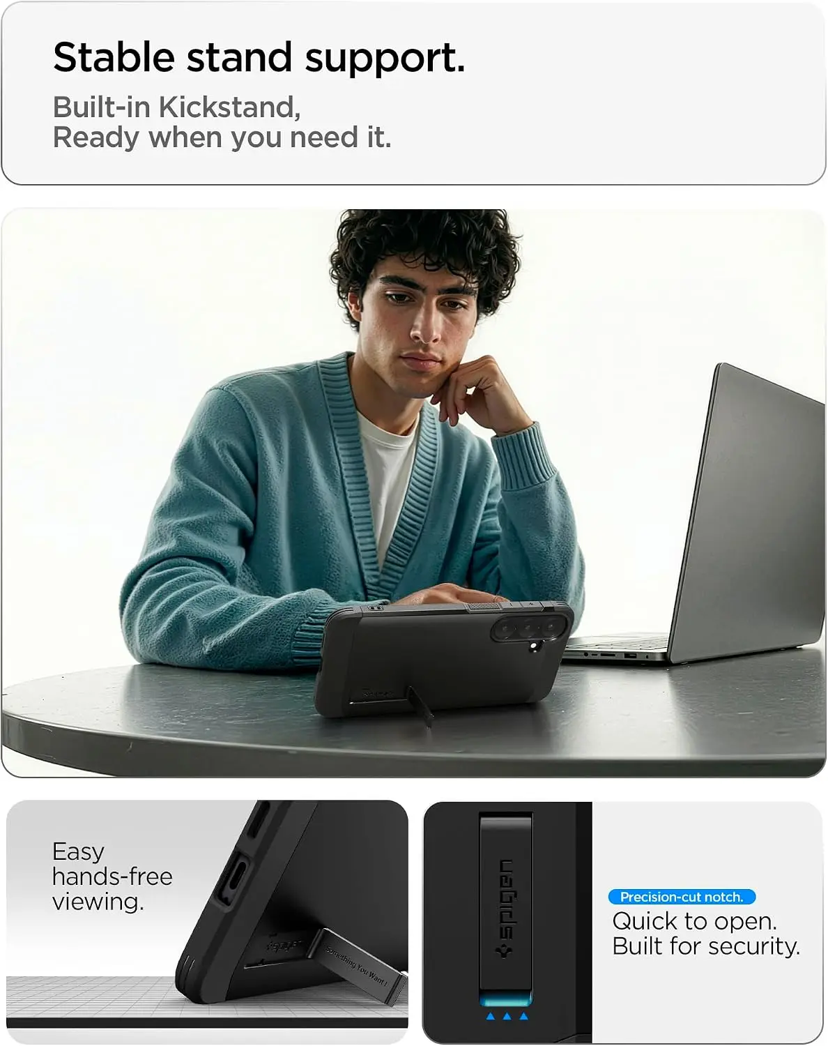 Spigen Tough Armor Samsung Galaxy S26 FE Hoesje MagSafe Back Cover Zwart afbeelding 6