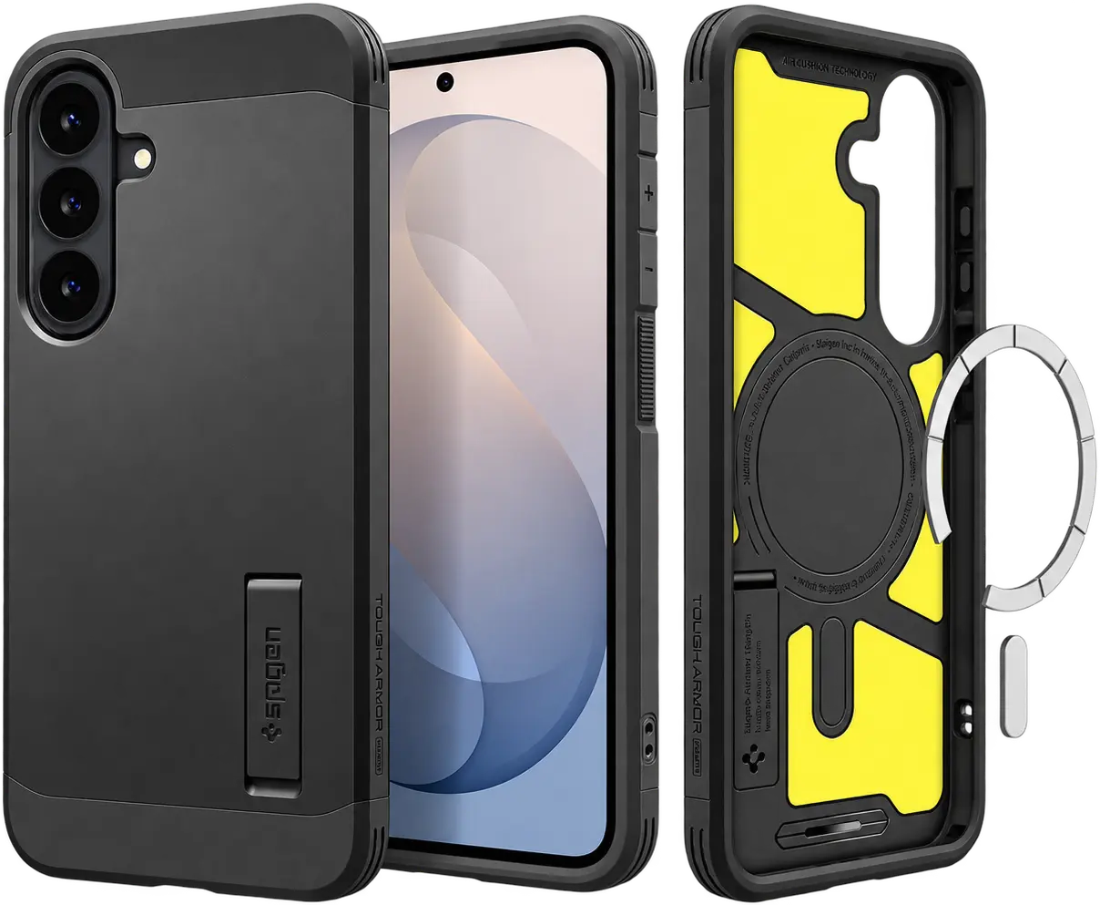 Spigen Tough Armor Samsung Galaxy S26 FE Hoesje MagSafe Back Cover Zwart afbeelding 1