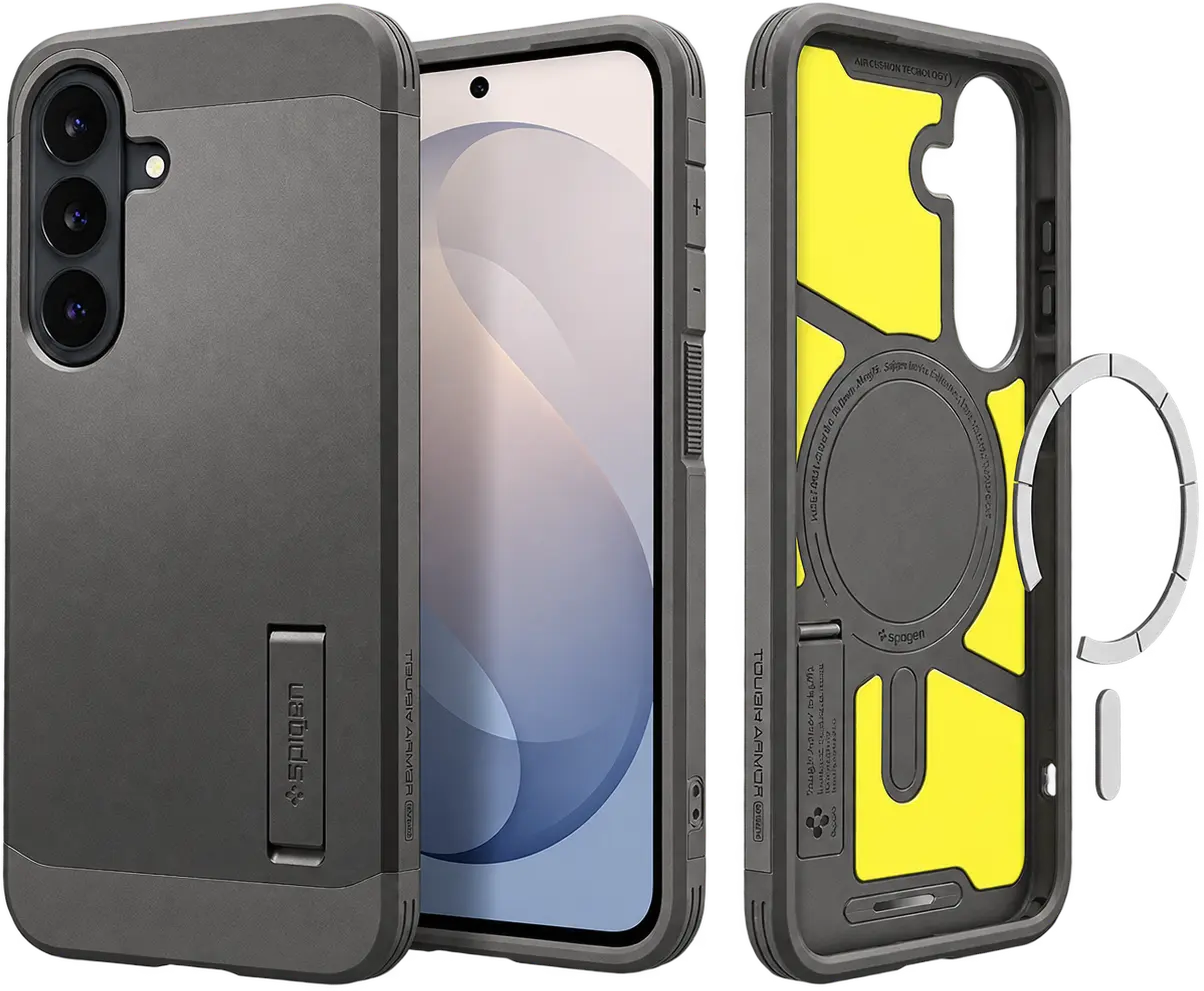 Spigen Tough Armor Samsung Galaxy S26 FE Hoesje MagSafe Back Cover Gunmetal afbeelding 1