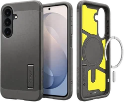 Spigen Tough Armor Samsung Galaxy S26 FE Hoesje MagSafe Back Cover Gunmetal afbeelding