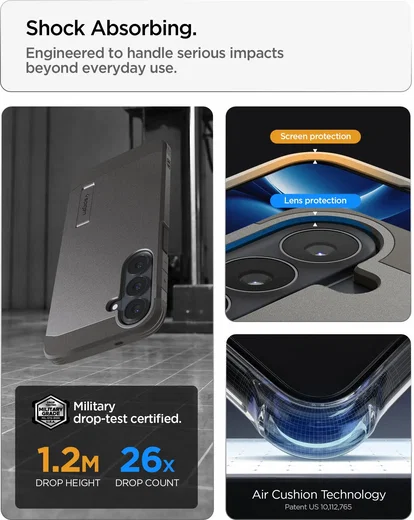 Spigen Tough Armor Samsung Galaxy S26 FE Hoesje MagSafe Back Cover Gunmetal afbeelding 15