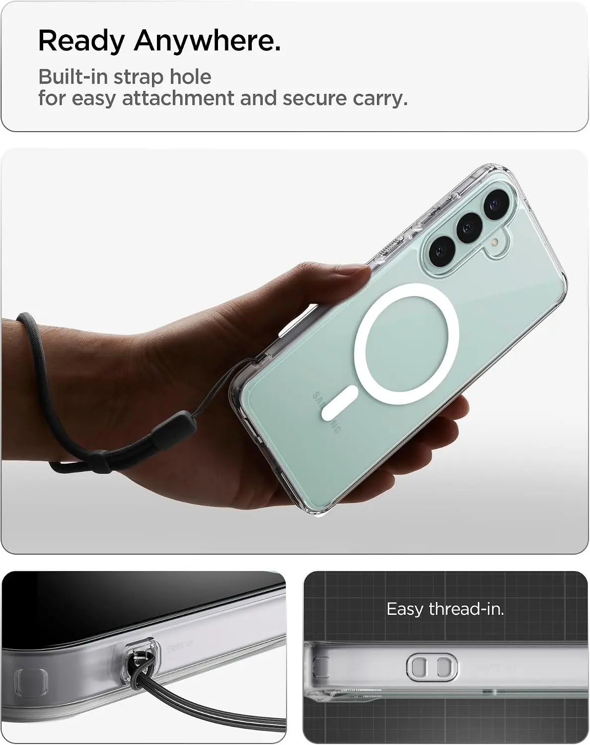 Spigen Ultra Hybrid MagFit Samsung Galaxy S26 FE Hoesje MagSafe Transparant afbeelding 6