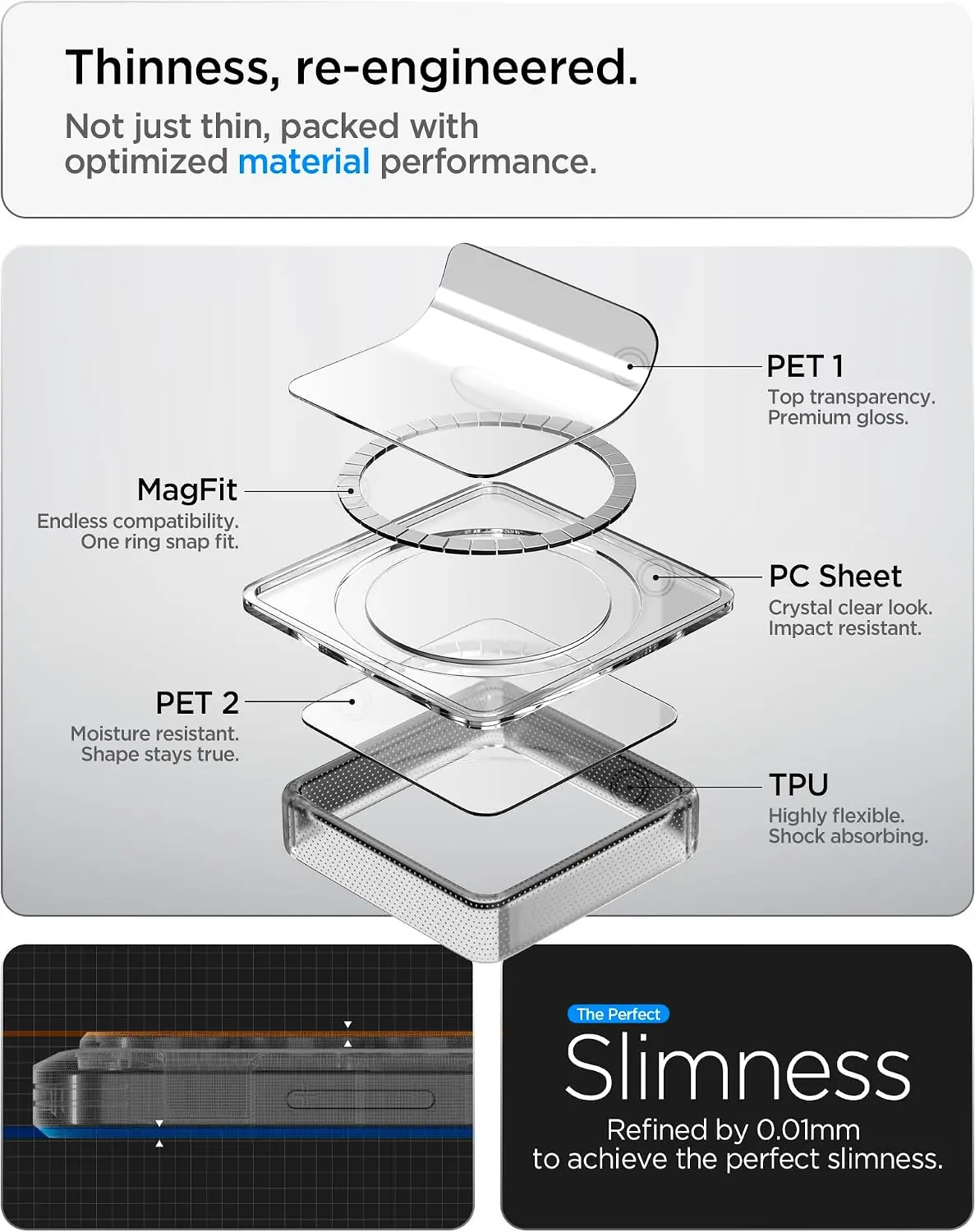 Spigen Ultra Hybrid MagFit Samsung Galaxy S26 FE Hoesje MagSafe Transparant afbeelding 4