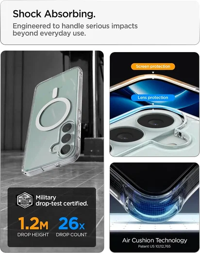 Spigen Ultra Hybrid MagFit Samsung Galaxy S26 FE Hoesje MagSafe Transparant afbeelding 2
