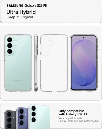 Spigen Ultra Hybrid Samsung Galaxy S26 FE Hoesje Back Cover Transparant afbeelding 6