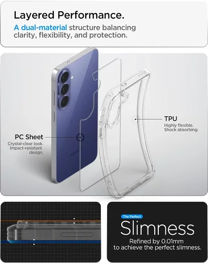 Spigen Ultra Hybrid Samsung Galaxy S26 FE Hoesje Back Cover Transparant afbeelding 7