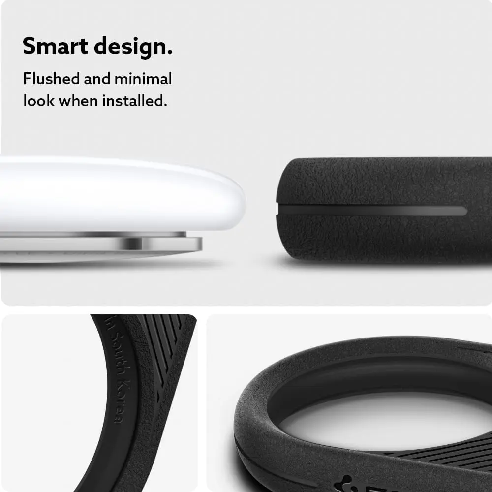 Spigen Vault AirTag Hoesje met Karabijnhaak TPU Matte Zwart afbeelding 2