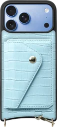 AVY Apple iPhone 18 Pro Max - Classic Kit - Leather Croco Blauw afbeelding