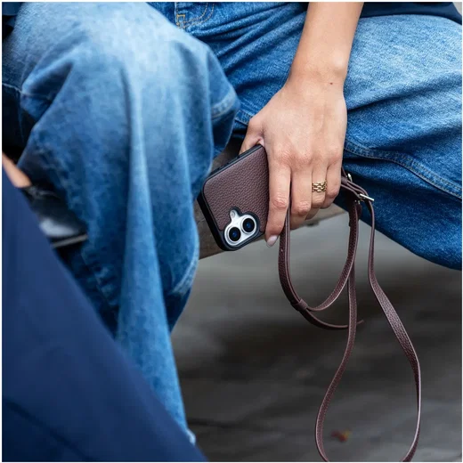 AVY Apple iPhone 18 Pro Max - Essential Kit - Chocolate - Long Leather afbeelding 9