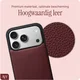 AVY Apple iPhone 18 Pro - Essential Kit - Burgundy - Long Leather afbeelding 10