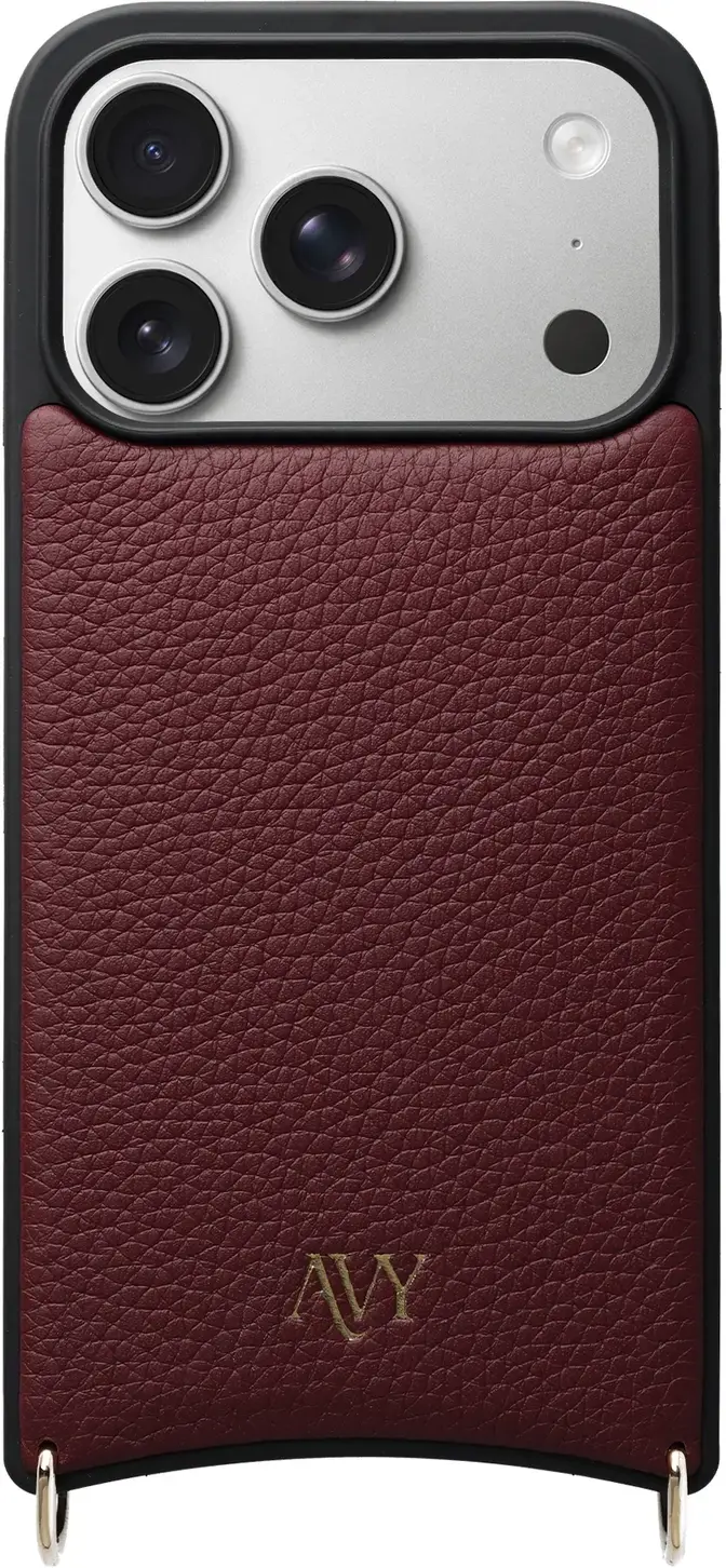 AVY Apple iPhone 18 Pro - Essential Kit - Burgundy - Long Leather afbeelding 20