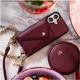 AVY Apple iPhone 18 Pro - Essential Kit - Burgundy - Long Leather afbeelding 13