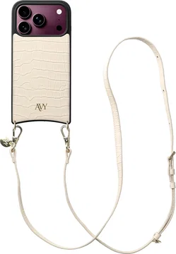 AVY Apple iPhone 18 Pro - Essential Kit - Croco Beige - Long Leather