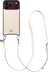 AVY Apple iPhone 18 Pro Max - Essential Kit - Croco Beige - Long Leather afbeelding