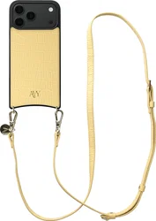 AVY Apple iPhone 18 Pro Max - Essential Kit - Croco Geel - Long Leather afbeelding