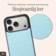 AVY Apple  iPhone 18 Pro - Essential Kit - Croco Blauw - Long Leather afbeelding 10
