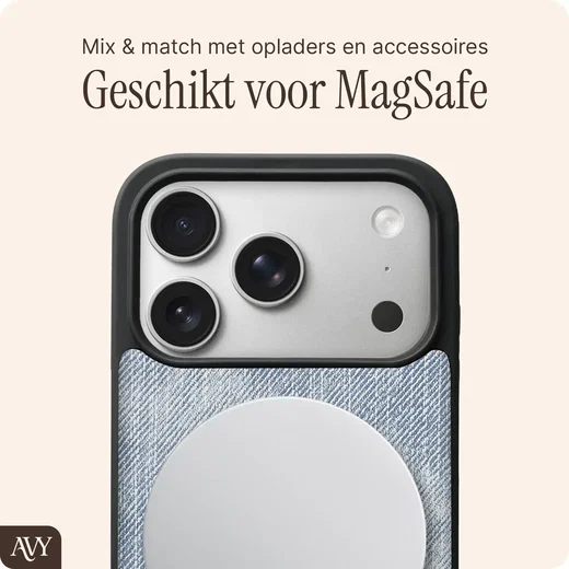 AVY Apple iPhone 18 Pro Max - Essential Kit - Denim - Long Leather afbeelding 6