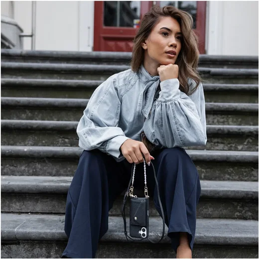 AVY Apple iPhone 18 Pro - Styled Kit - Zwart - Long Leather afbeelding 13