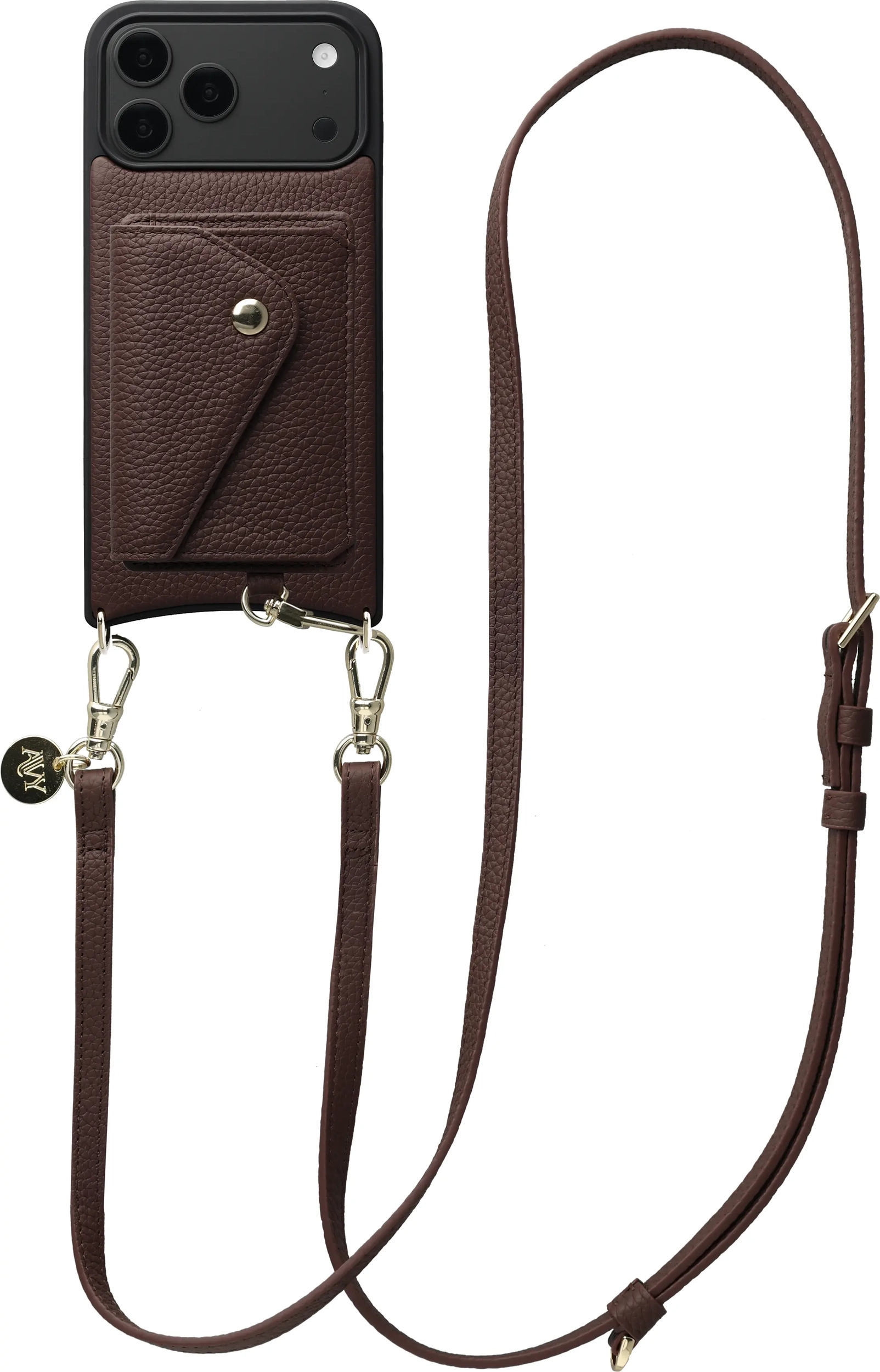 AVY Apple iPhone 18 Pro Max - Styled Kit - Chocolate - Long Leather afbeelding 1