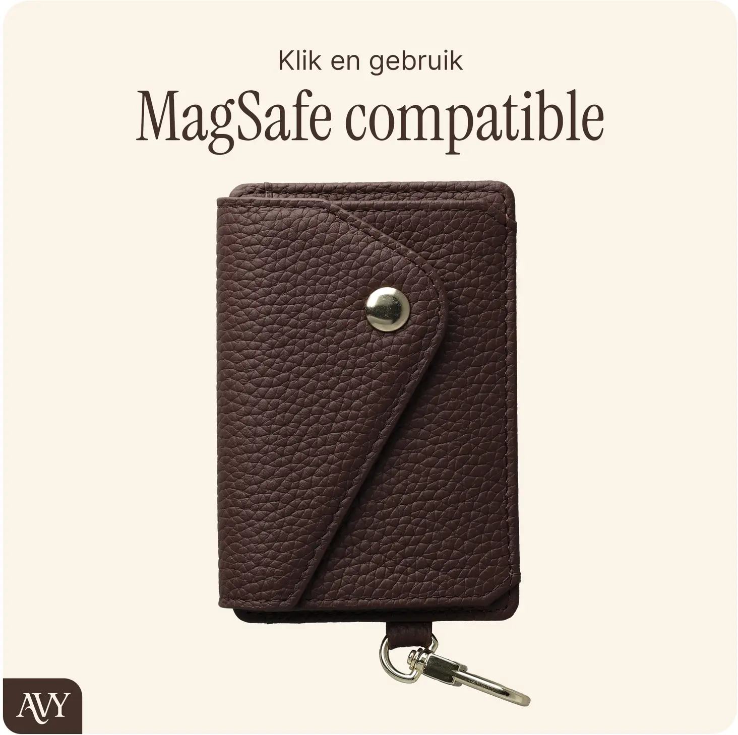 AVY Apple iPhone 18 Pro Max - Styled Kit - Chocolate - Long Leather afbeelding 14