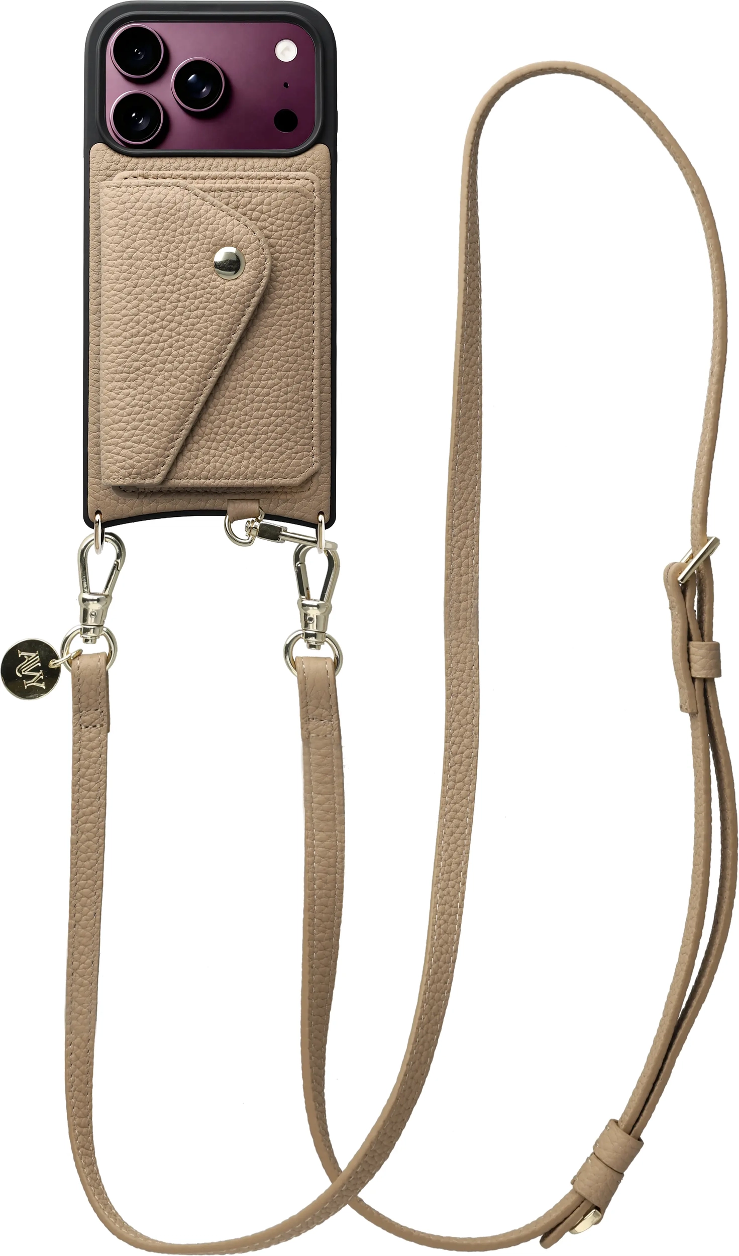 AVY Apple iPhone 18 Pro - Styled Kit - Beige - Long Leather afbeelding 1