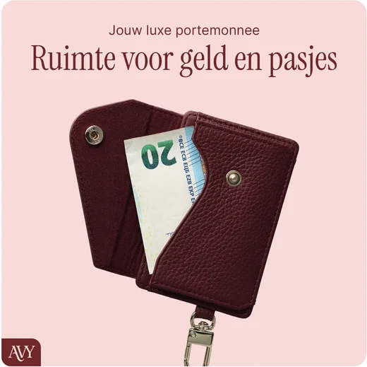 AVY Apple iPhone 18 Pro - Styled Kit - Burgundy - Long Leather afbeelding 15