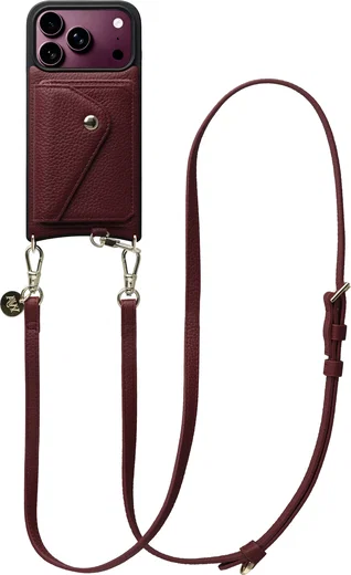 AVY Apple iPhone 18 Pro - Styled Kit - Burgundy - Long Leather afbeelding 1
