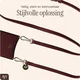 AVY Apple iPhone 18 Pro Max - Styled Kit - Burgundy - Long Leather afbeelding 13