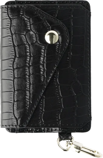 AVY Apple iPhone 18 Pro Max - Styled Kit - Croco Zwart - Long Leather afbeelding 15