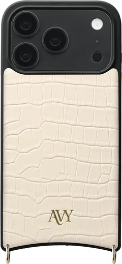 AVY Apple iPhone 18 Pro - Styled Kit - Croco Beige - Long Leather afbeelding 18