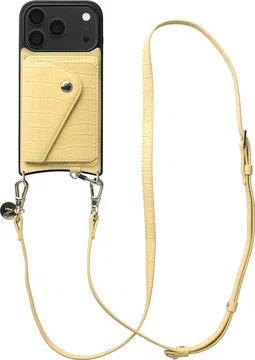 AVY Apple iPhone 18 Pro - Styled Kit - Croco Geel - Long Leather