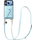 AVY Apple iPhone 18 Pro - Styled Kit - Croco Blauw - Long Leather