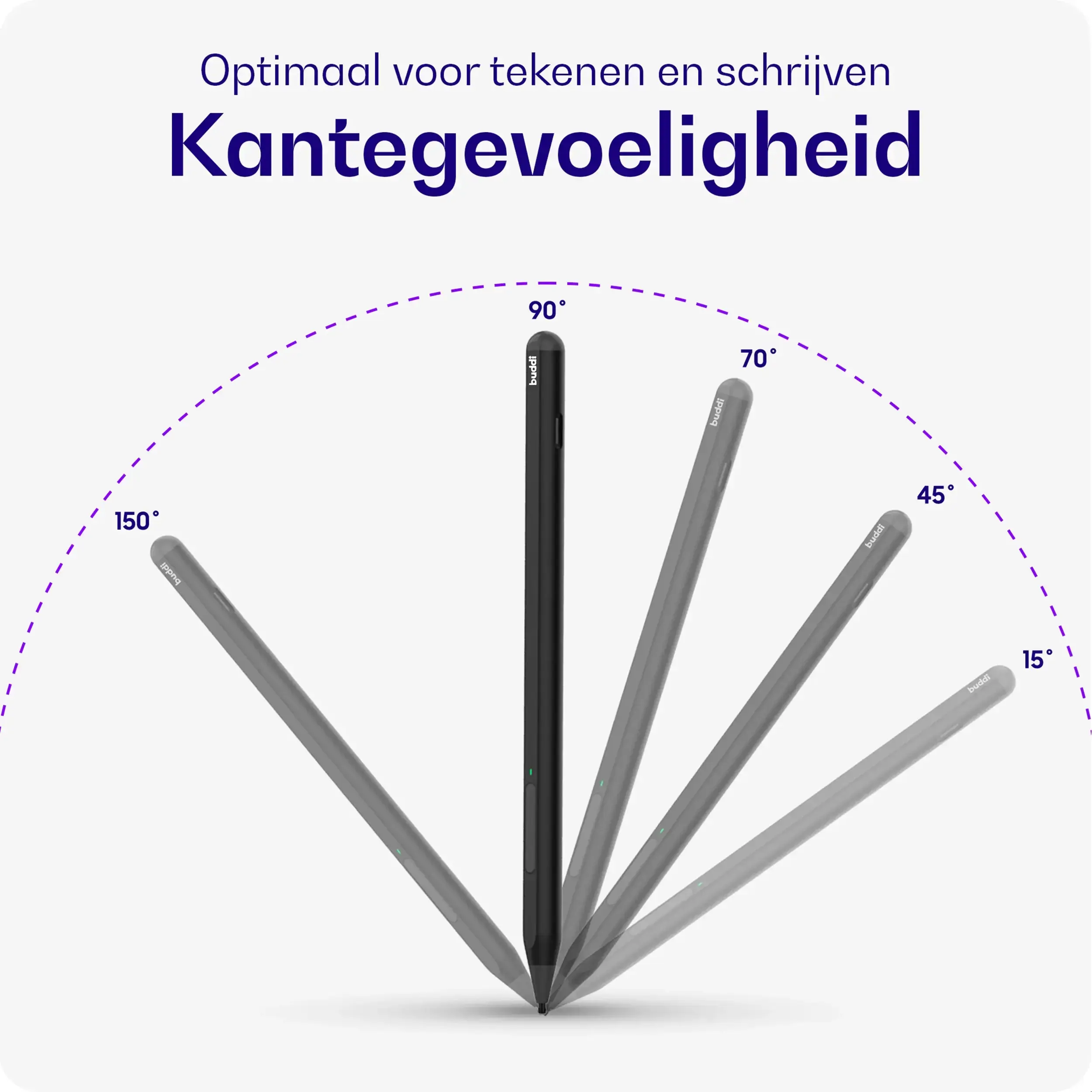 Buddi Aide 2 Stylus Pen voor Kobo met gum- en markeerfunctie Zwart afbeelding 7