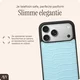 AVY Apple iPhone 18 Pro Max - Styled Kit - Croco Blauw - Long Leather afbeelding 9
