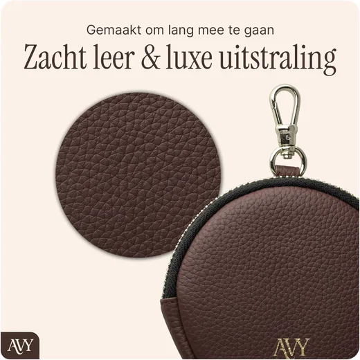 AVY Apple iPhone 18 Pro Max - Luxury Kit - Chocolate - Long Leather afbeelding 13