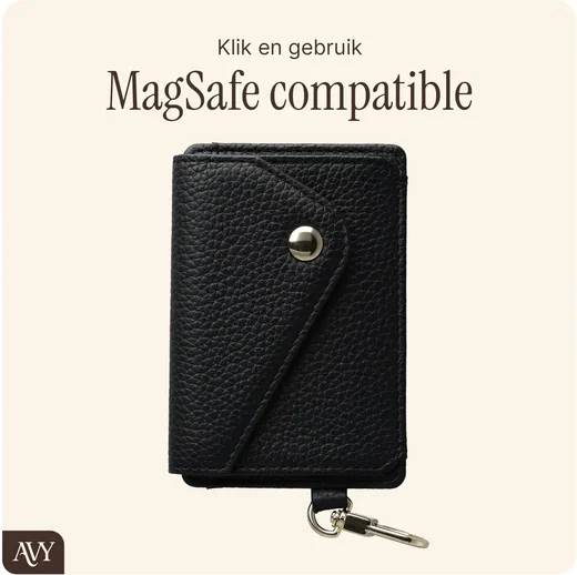 AVY Apple iPhone 18 Pro - Statement Kit - Zwart - Long Leather afbeelding 9