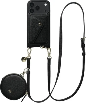 AVY Apple iPhone 18 Pro - Statement Kit - Zwart - Long Leather