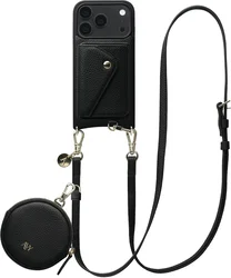 AVY Apple iPhone 18 Pro - Statement Kit - Zwart - Long Leather afbeelding