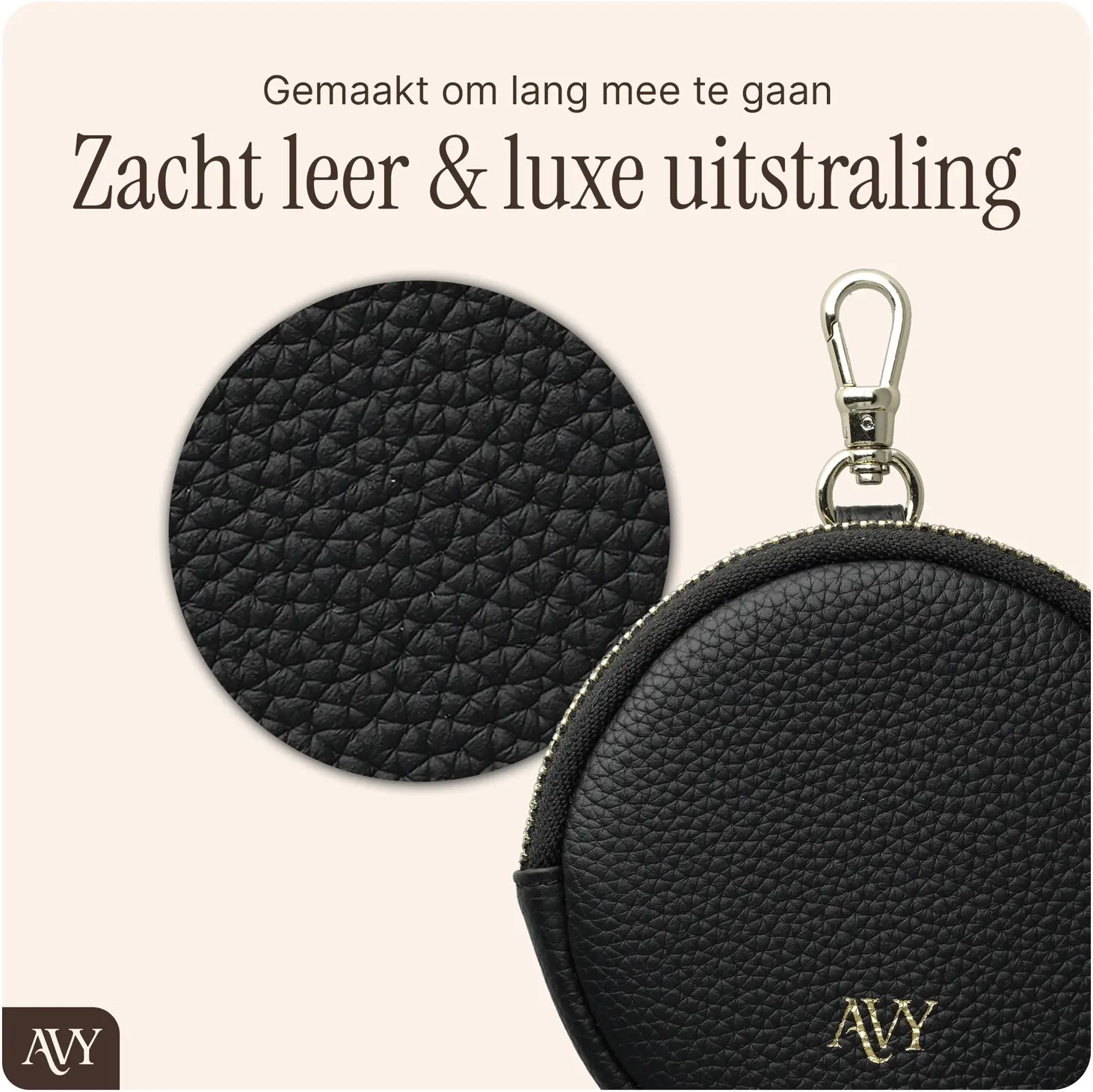 AVY Apple iPhone 18 Pro Max - Statement Kit - Zwart - Long Leather afbeelding 13
