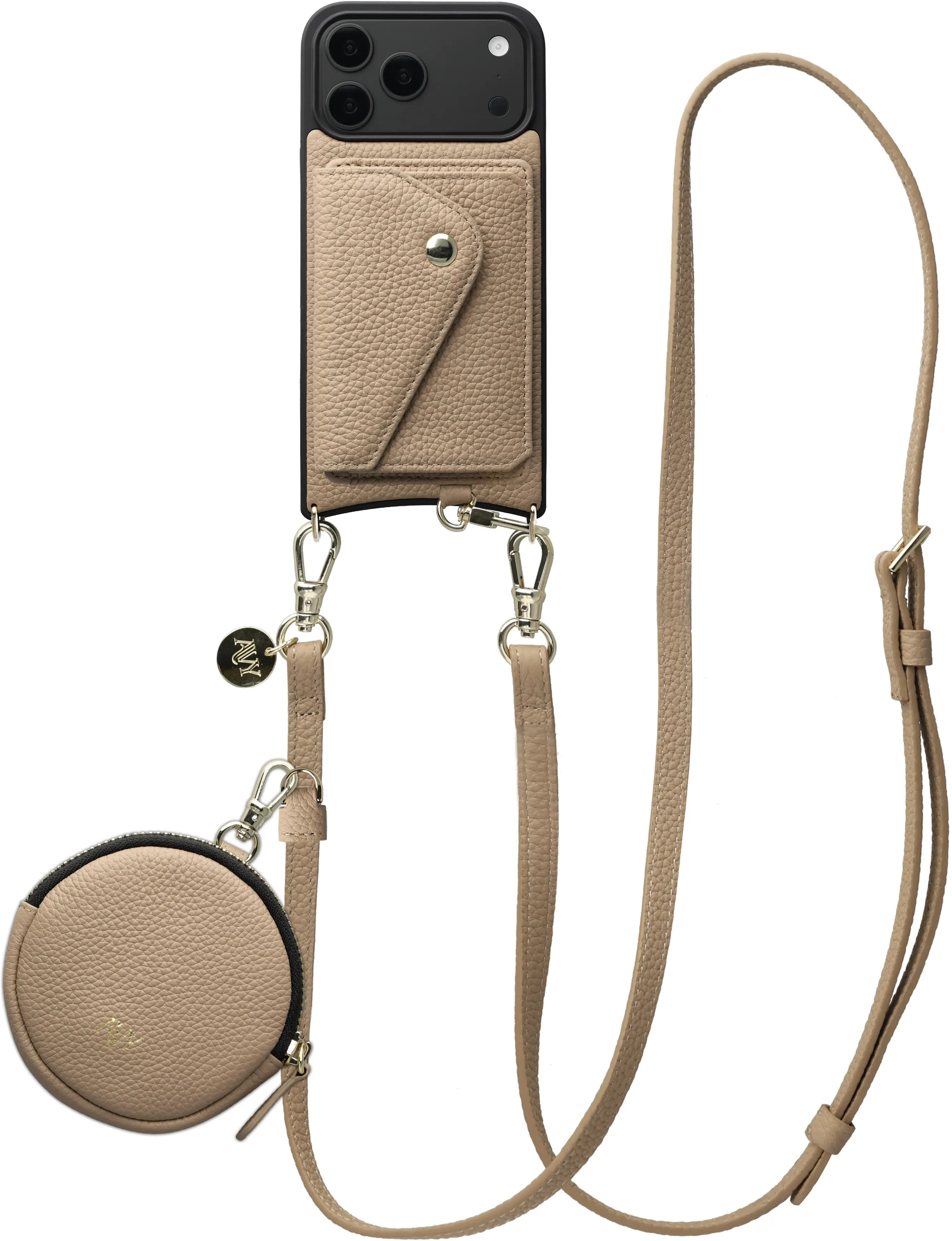 AVY Apple iPhone 18 Pro Max - Statement Kit - Beige - Long Leather afbeelding 1