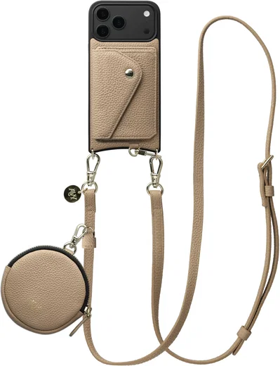 AVY Apple iPhone 18 Pro Max - Statement Kit - Beige - Long Leather afbeelding 1