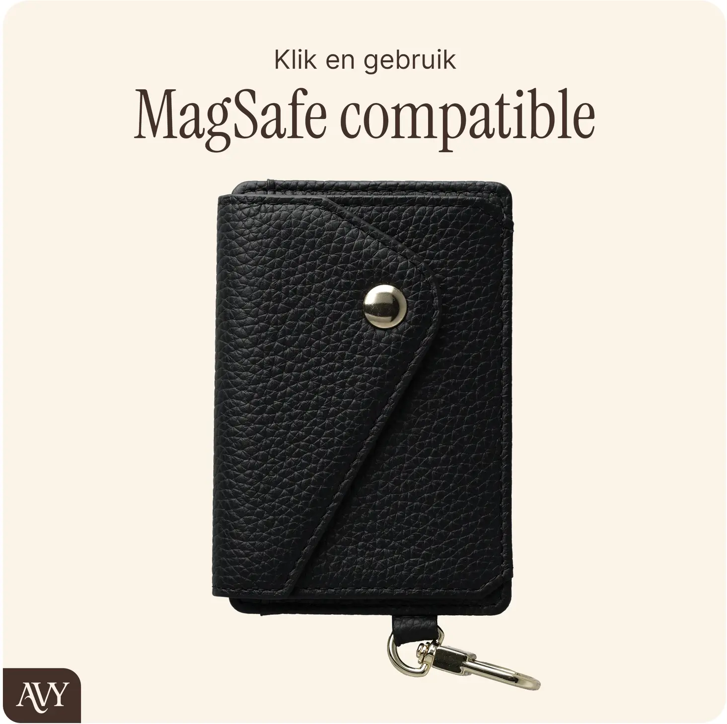 AVY Apple iPhone 18 Pro - Statement Kit - Zwart - Leather Set afbeelding 11