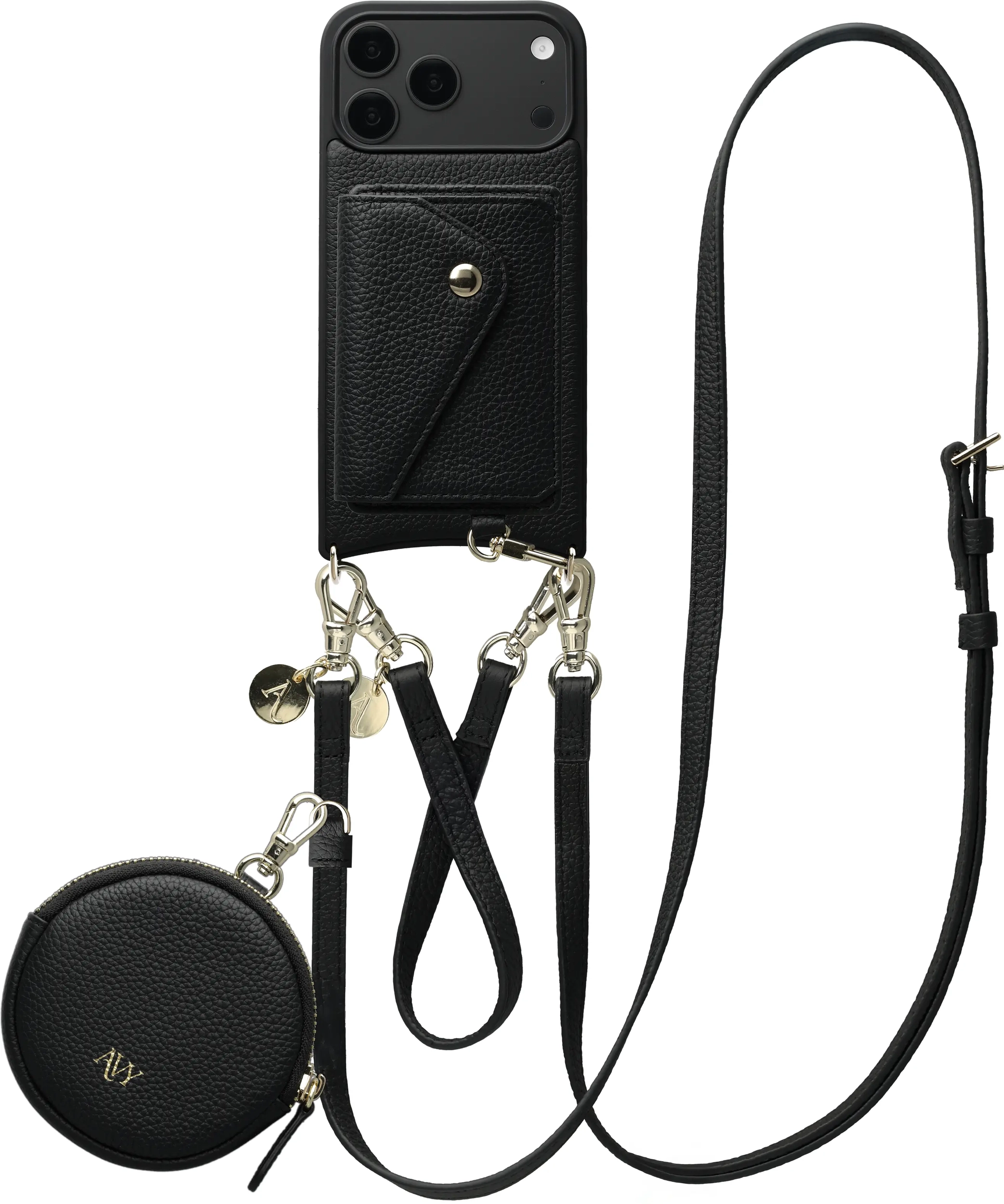 AVY Apple iPhone 18 Pro Max - Statement Kit - Zwart - Leather Set afbeelding 1