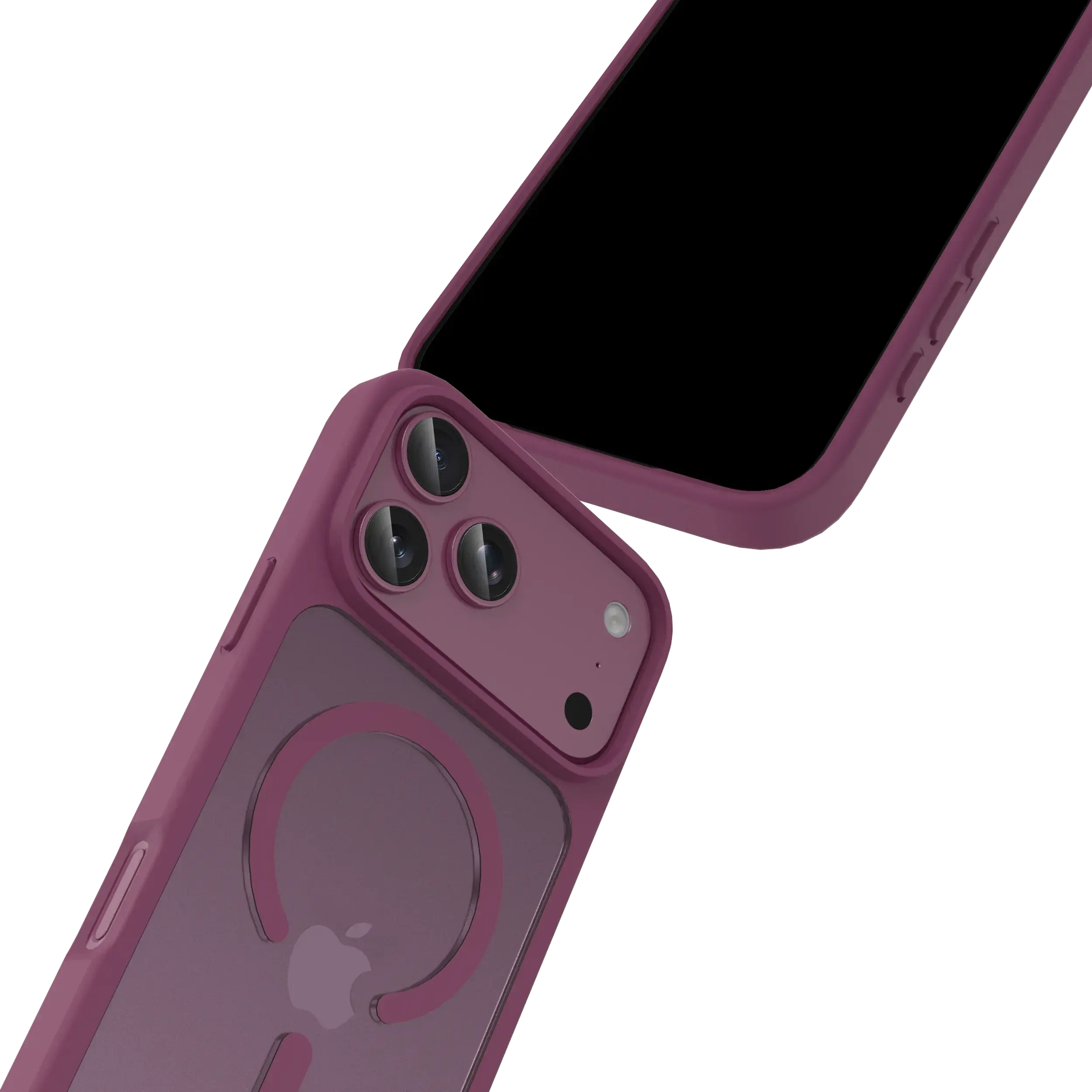 Buddi Frost Apple iPhone 17 Pro Max Hoesje MagSafe Back Cover Matte Cherry afbeelding 6
