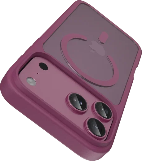 Buddi Frost Apple iPhone 17 Pro Max Hoesje MagSafe Back Cover Matte Cherry afbeelding 5