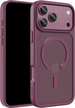 Buddi Frost Apple iPhone 17 Pro Max Hoesje MagSafe Back Cover Matte Cherry